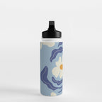 Blue moon flower-pot  Water Bottle Gallery Image 3