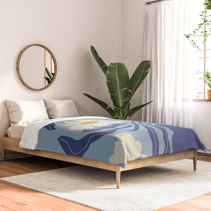 Blue moon flower-pot  Comforter Gallery Image 2
