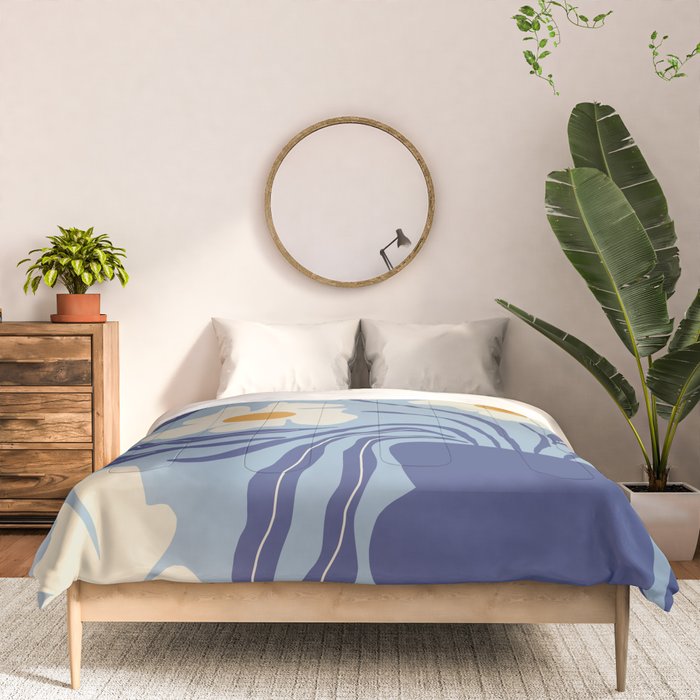 Blue moon flower-pot  Comforter Gallery Image 3