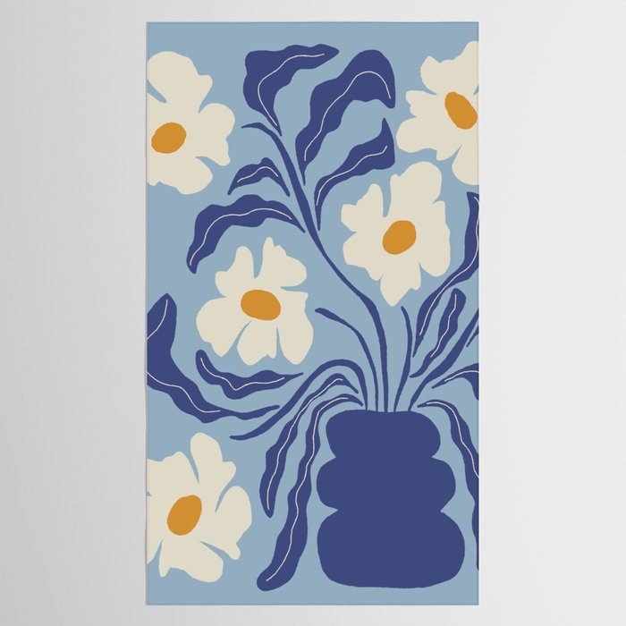 Blue moon flower-pot  Tablecloth Gallery Image 2