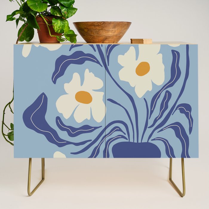 Blue moon flower-pot  Credenza Gallery Image 1