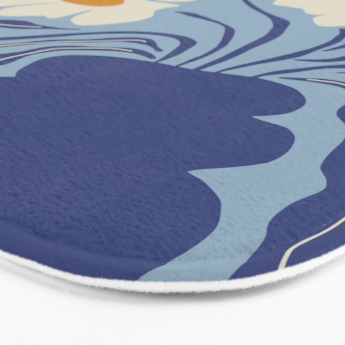 Blue moon flower-pot  Bath Mat Gallery Image 3