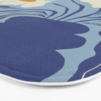 Blue moon flower-pot  Bath Mat Gallery Image 3