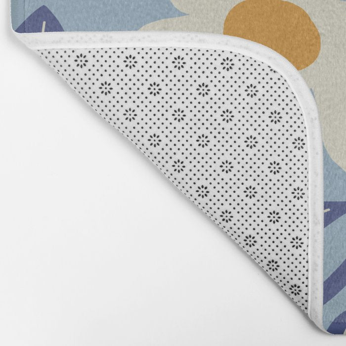 Blue moon flower-pot  Bath Mat Gallery Image 2