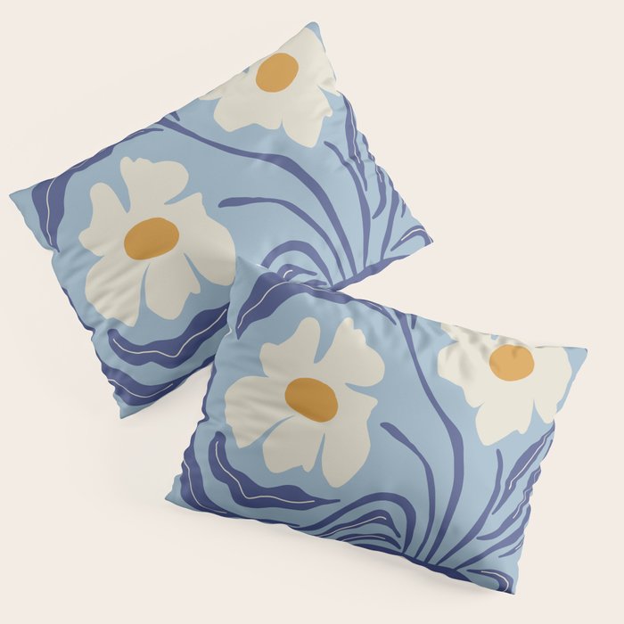 Blue moon flower-pot  Pillow Sham Gallery Image 1