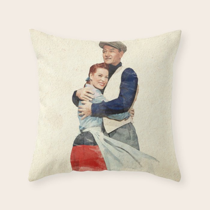 The Quiet Man - Watercolor Throw Pillow Gallery Image 6