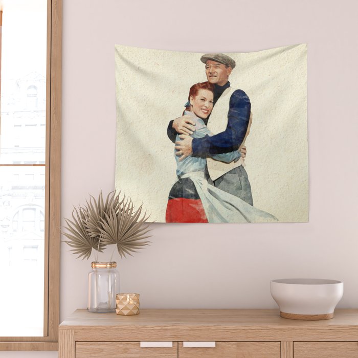 The Quiet Man - Watercolor Wall Tapestry Gallery Image 2