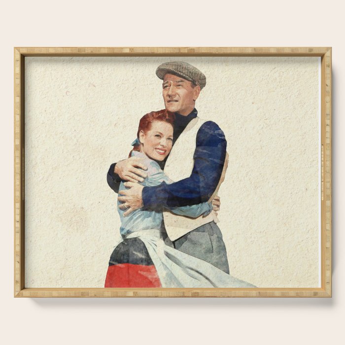 The Quiet Man - Watercolor Serving Tray Gallery Image 1