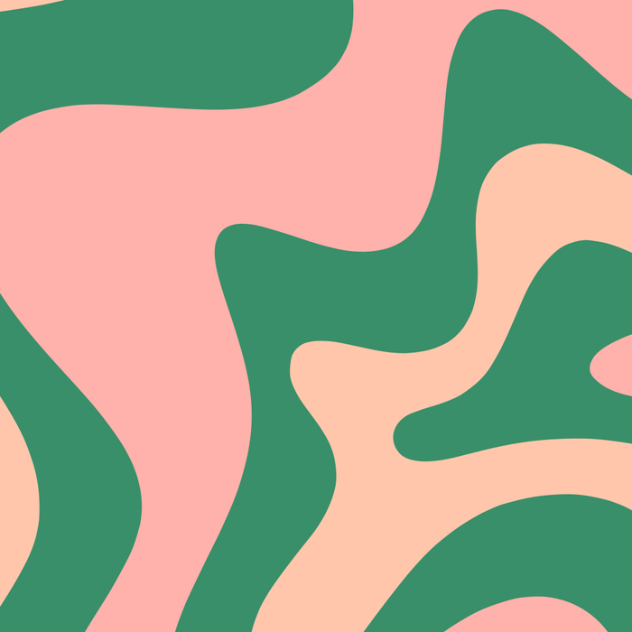 Liquid Swirl Abstract Pattern Pink Blush Green  Coffee Mug Gallery Image 2