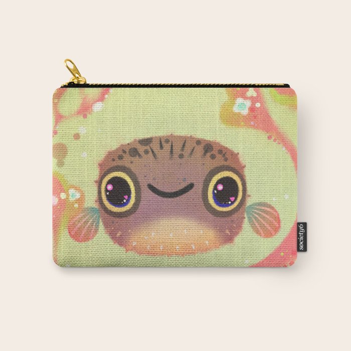 Smiling puffer Carry All Pouch Gallery Image 1