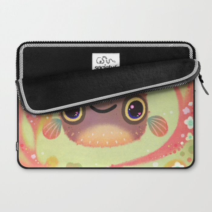 Smiling puffer Laptop Sleeve Gallery Image 2