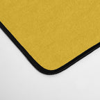 Abstract Organic Shapes Navy Blue and Yellow Desk Mat Gallery Image 4