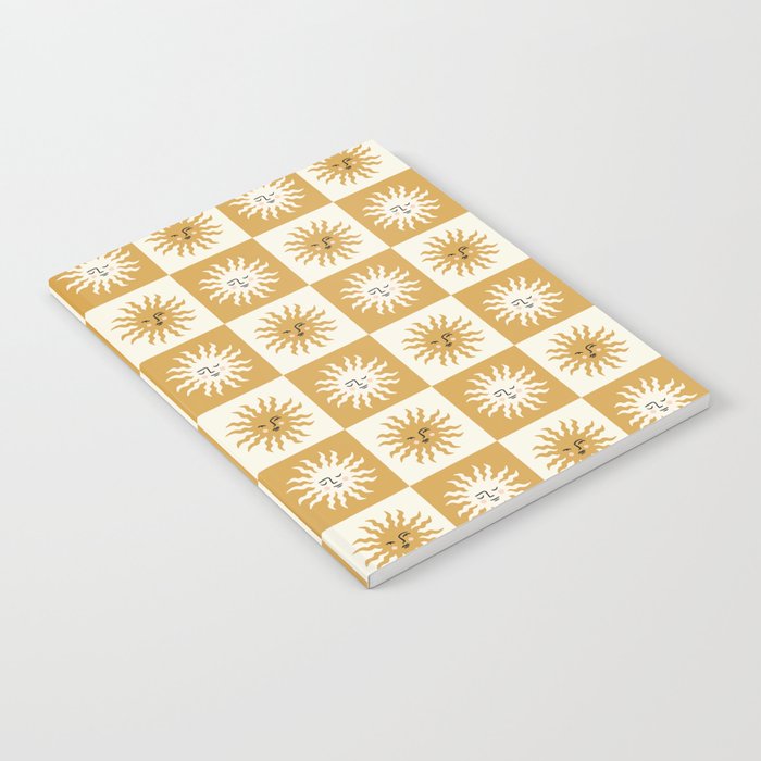Vintage Checkered Sunshine Notebook Gallery Image 1