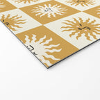 Vintage Checkered Sunshine Welcome Mat Gallery Image 2