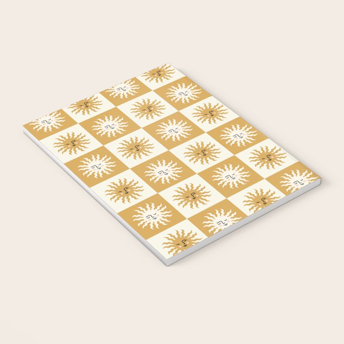 Vintage Checkered Sunshine Notebook Gallery Image 3