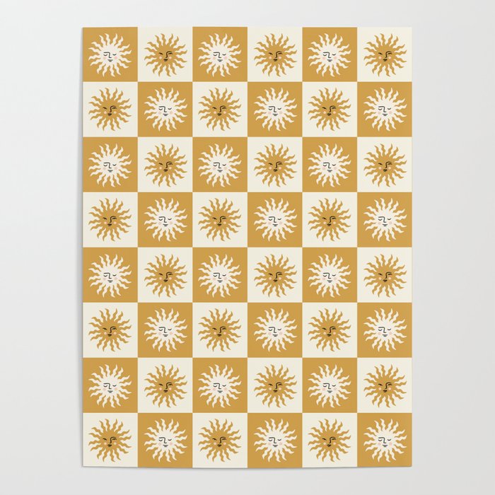 Vintage Checkered Sunshine Poster Gallery Image 1
