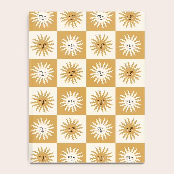 Vintage Checkered Sunshine Notebook Gallery Image 4