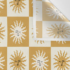 Vintage Checkered Sunshine Wall Tapestry Gallery Image 3