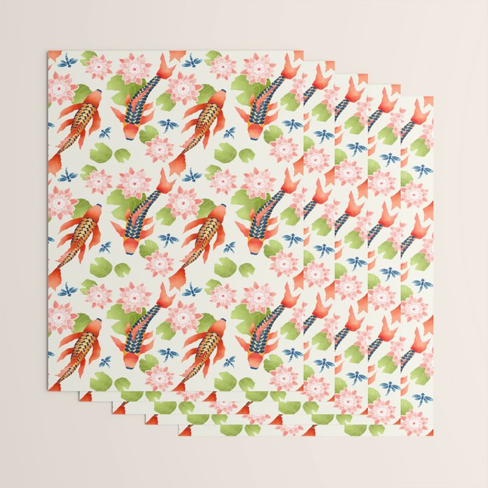 Koi Pond I Wrapping Paper Gallery Image 3