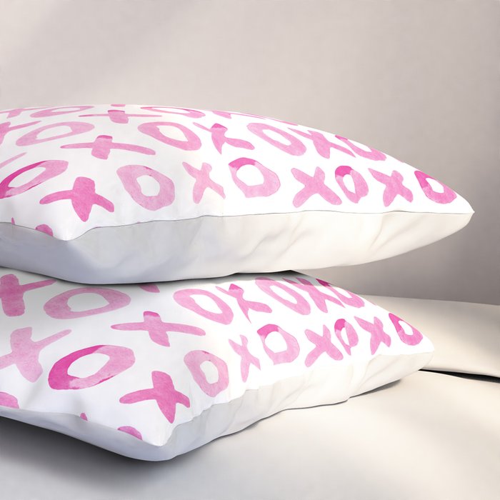 Xoxo valentine's day - pink Pillow Sham Gallery Image 3