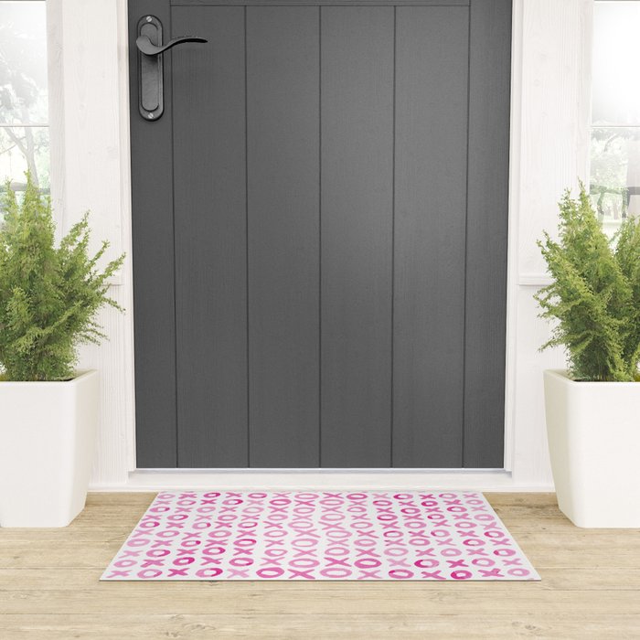 Xoxo valentine's day - pink Welcome Mat Gallery Image 3