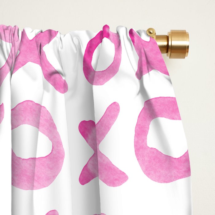Xoxo valentine's day - pink Window Curtain Gallery Image 2