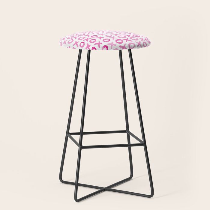 Xoxo valentine's day - pink Stool Gallery Image 1