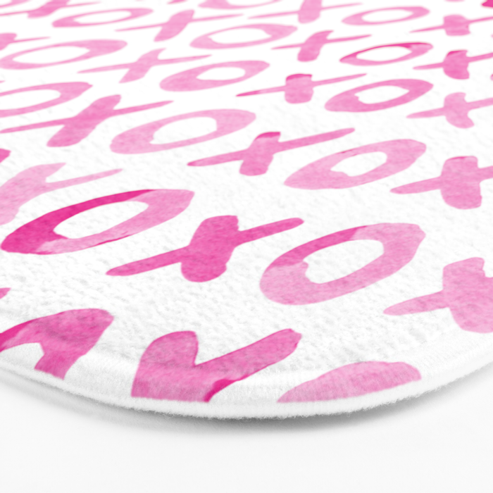 Xoxo valentine's day - pink Bath Mat Gallery Image 3