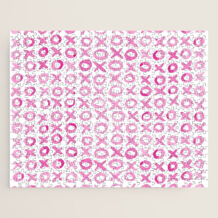 Xoxo valentine's day - pink Jigsaw Puzzle Gallery Image 1