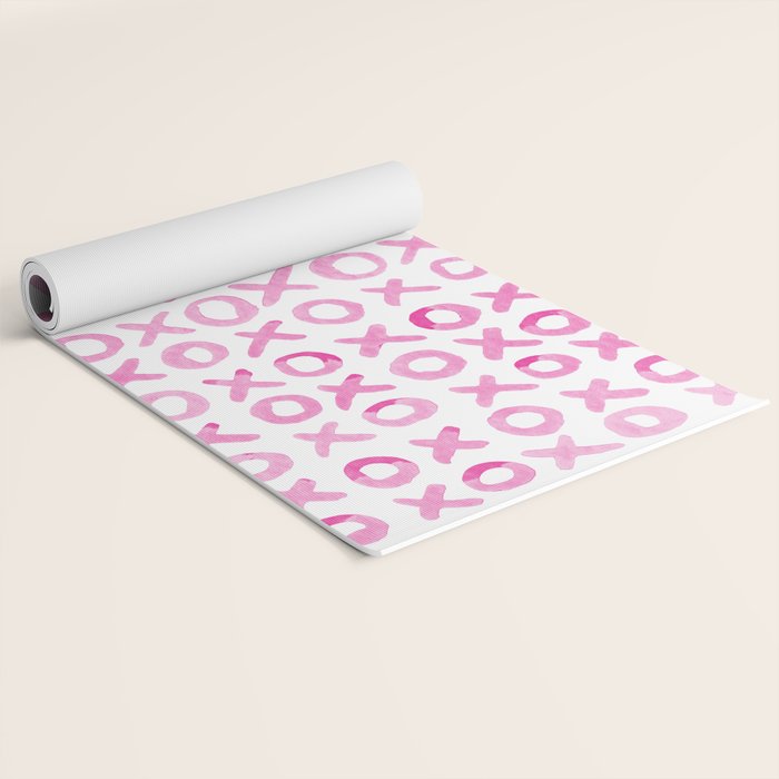 Xoxo valentine's day - pink Yoga Mat Gallery Image 2