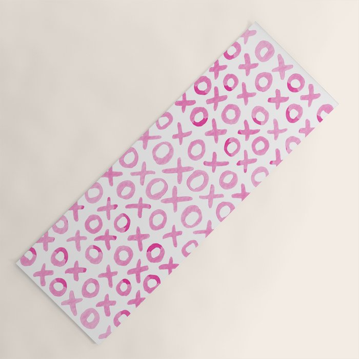 Xoxo valentine's day - pink Yoga Mat Gallery Image 1