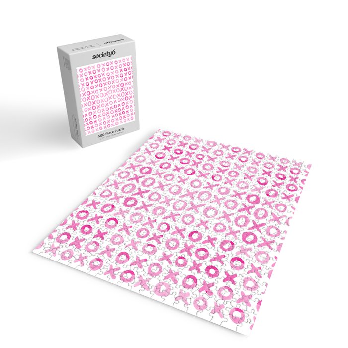 Xoxo valentine's day - pink Jigsaw Puzzle Gallery Image 2