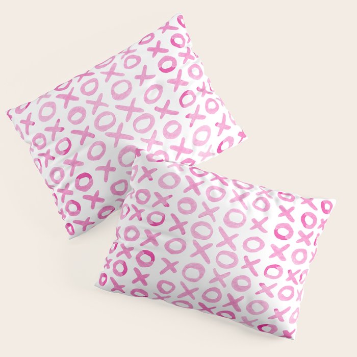 Xoxo valentine's day - pink Pillow Sham Gallery Image 1