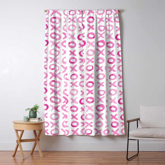 Xoxo valentine's day - pink Window Curtain Gallery Image 5
