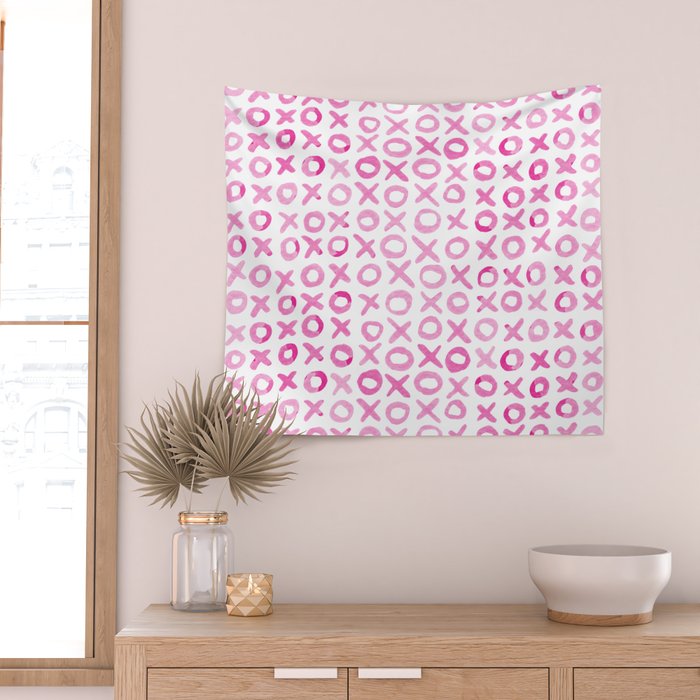 Xoxo valentine's day - pink Wall Tapestry Gallery Image 2