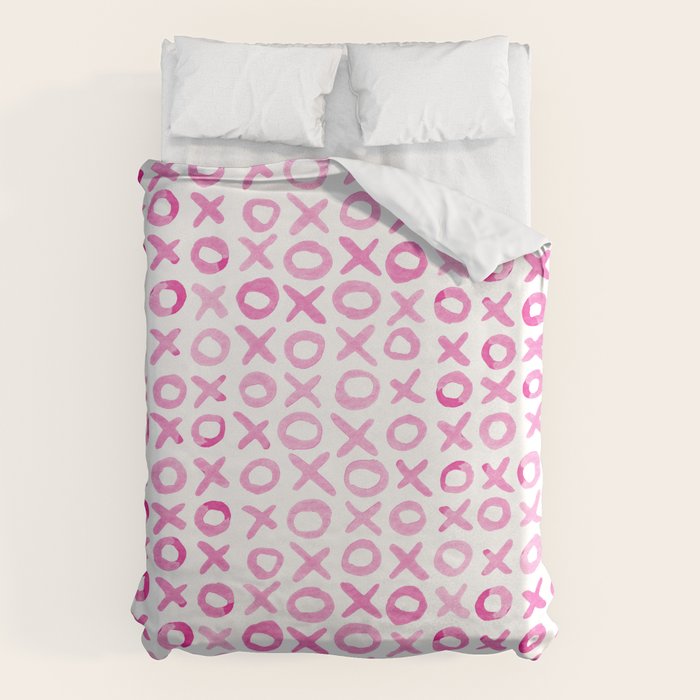 Xoxo valentine's day - pink Duvet Cover Gallery Image 1