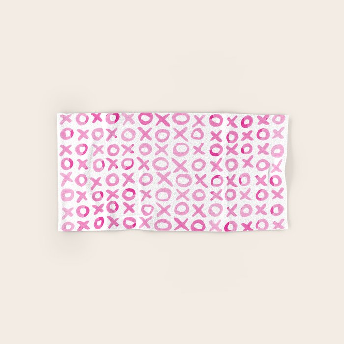 Xoxo valentine's day - pink Bath Towel Gallery Image 1
