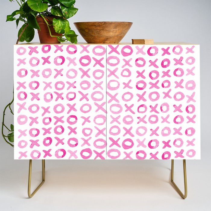 Xoxo valentine's day - pink Credenza Gallery Image 1