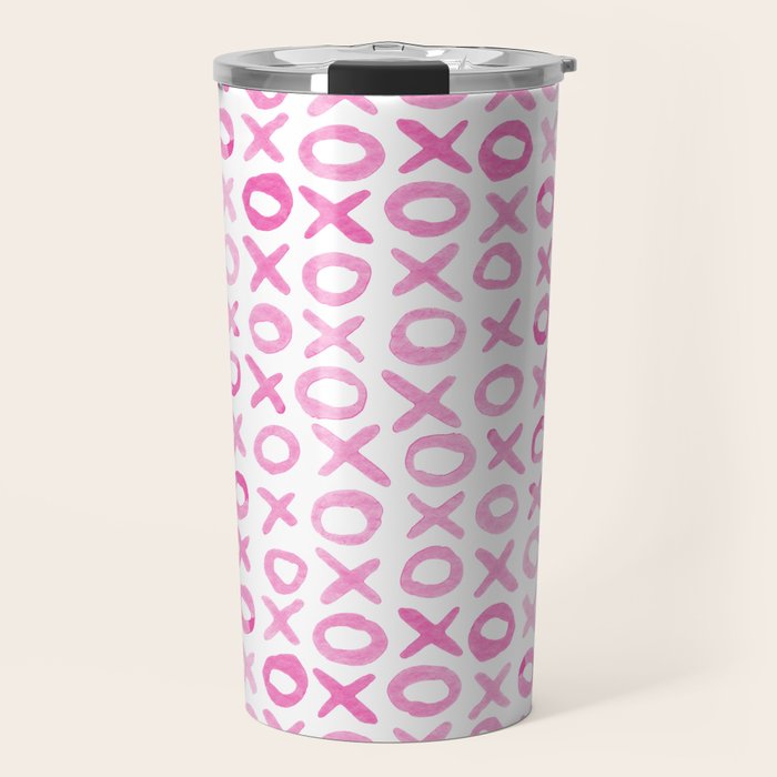 Xoxo valentine's day - pink Travel Mug Gallery Image 1