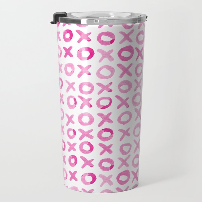 Xoxo valentine's day - pink Travel Mug Gallery Image 3
