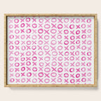 Xoxo valentine's day - pink Serving Tray Gallery Image 1