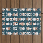 Doggie Coffee and Tea Time II Outdoor Rug Gallery Image 1