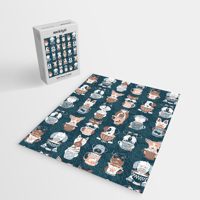 Doggie Coffee and Tea Time II Jigsaw Puzzle Gallery Image 2
