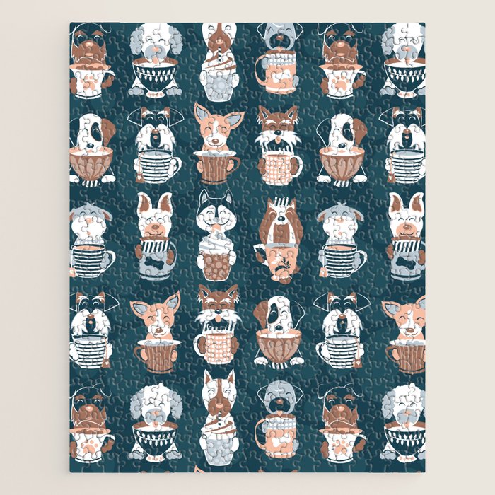 Doggie Coffee and Tea Time II Jigsaw Puzzle Gallery Image 1