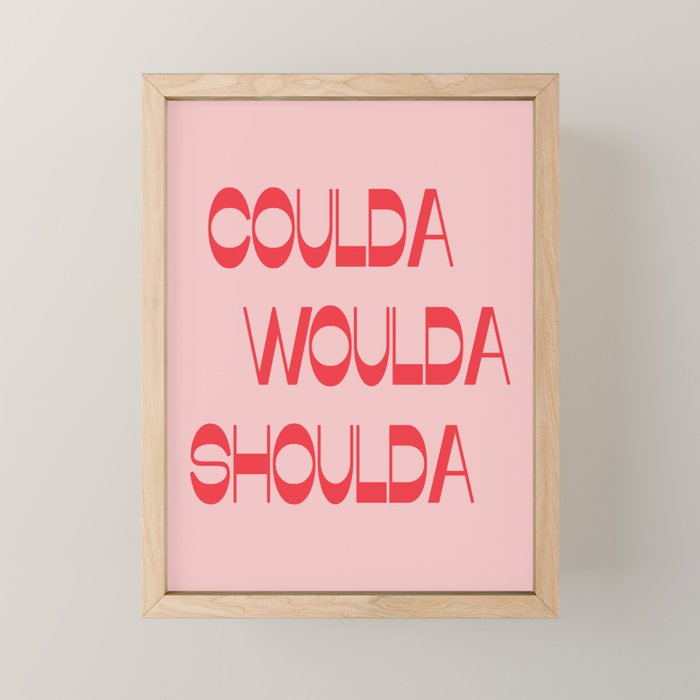 Coulda Woulda Mini Art Print Gallery Image 1