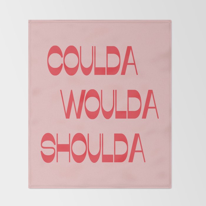 Coulda Woulda Throw Blanket Gallery Image 2