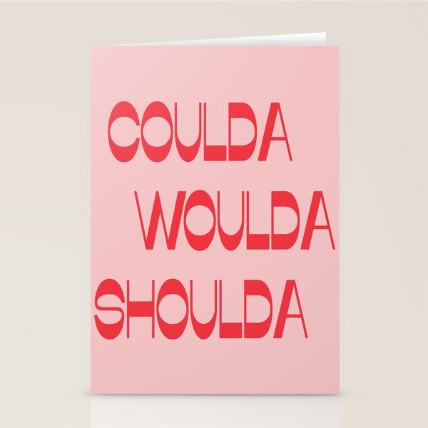 Coulda Woulda Stationery Card Gallery Image 1