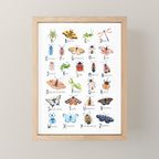 Insect Alphabet Mini Art Print Gallery Image 1