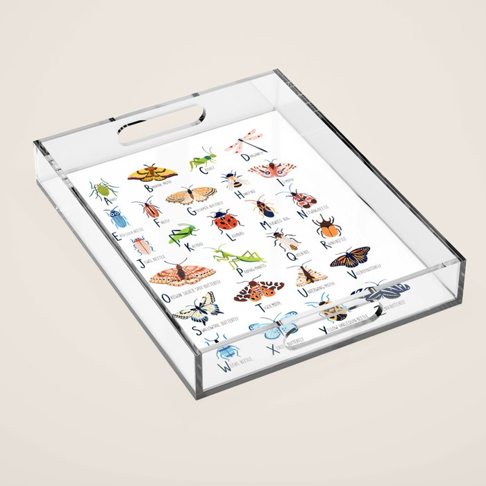 Insect Alphabet Acrylic Tray Gallery Image 1