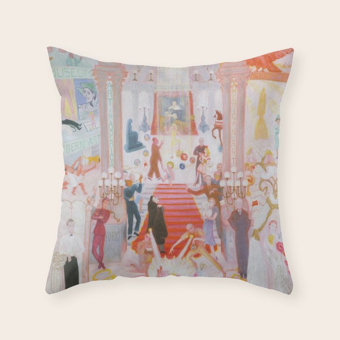 The Cathedrals Of Art - Florine Stettheimer Throw Pillow Gallery Image 6